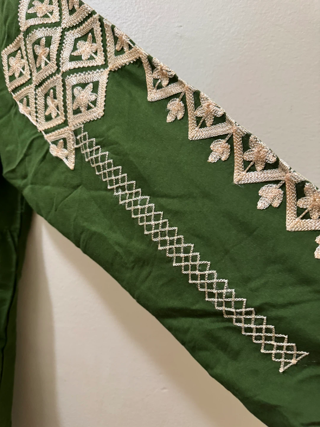 Green Embroidered Kaftan Dress size 3 - photo 5