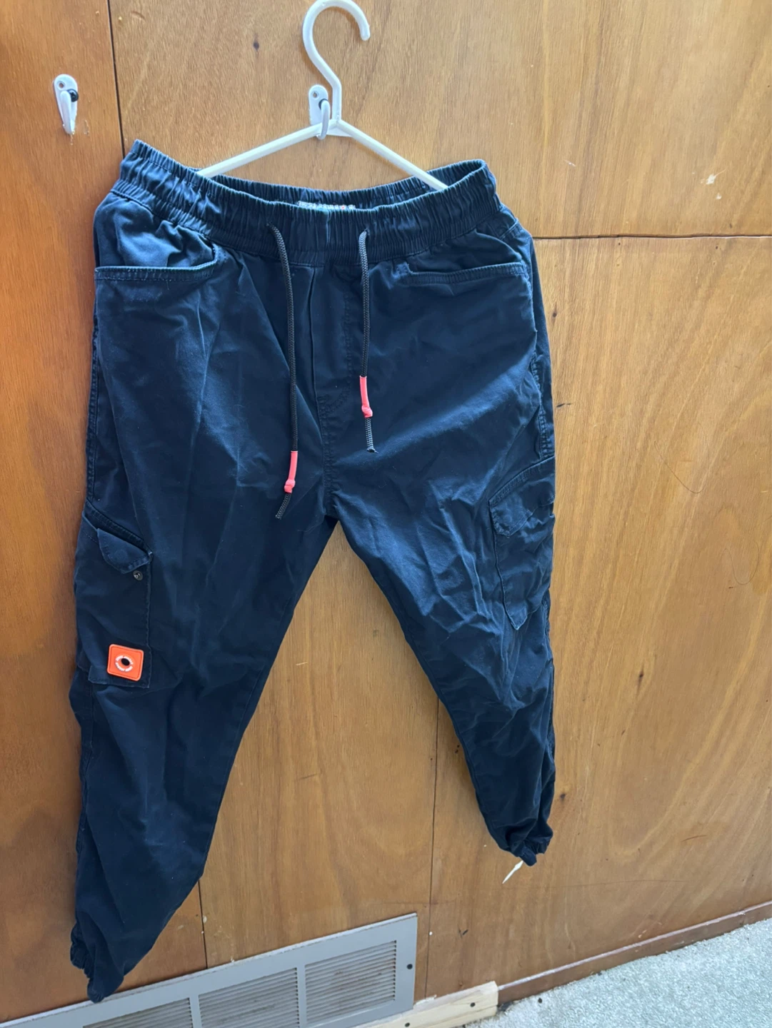 Navy Cargo Jogger Pants in good condition
