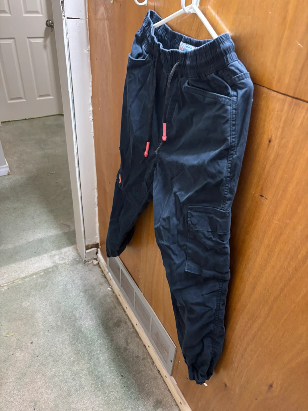 Navy Cargo Jogger Pants in good condition - photo 2