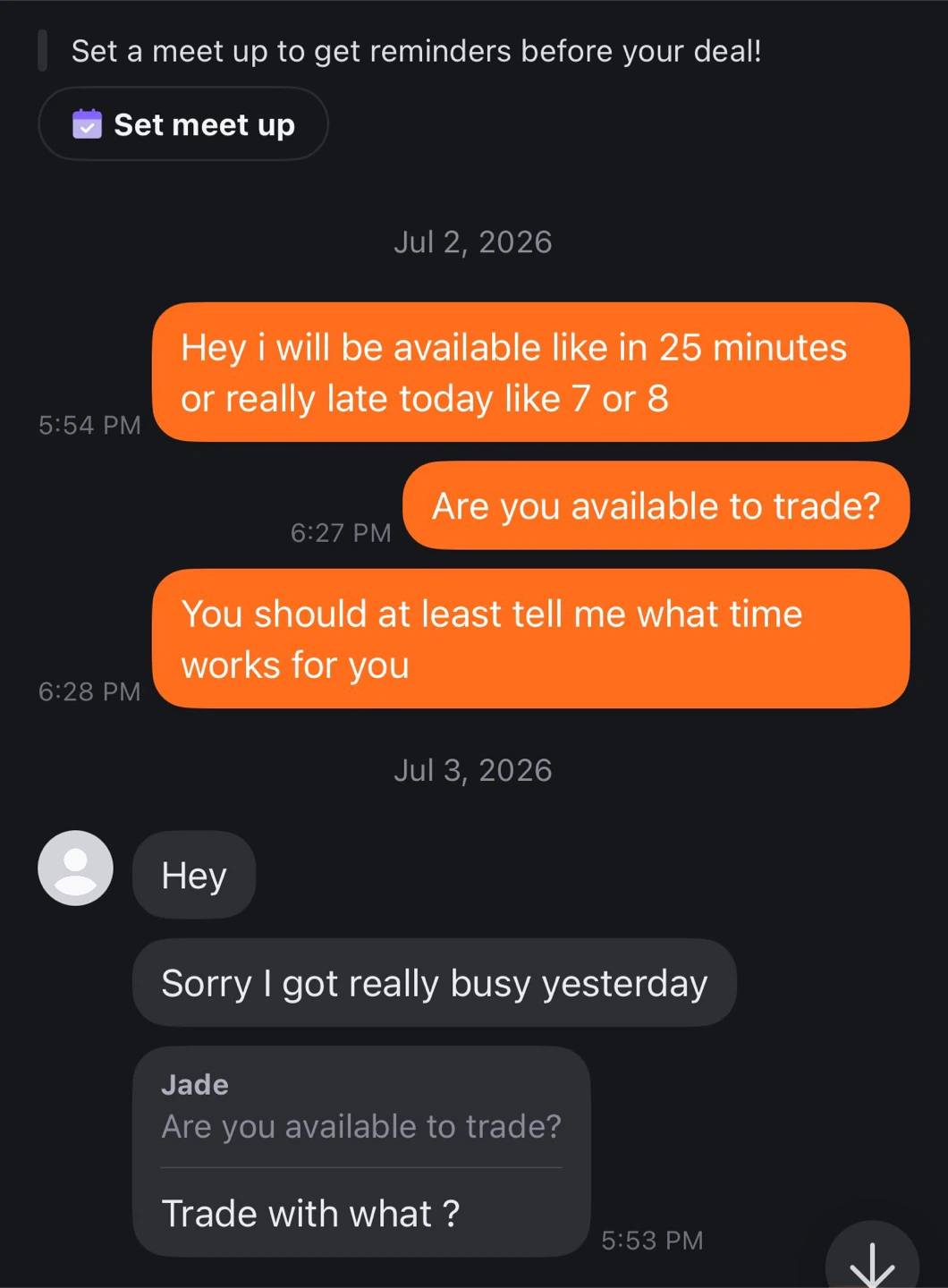 DONT TRADE WITH This man