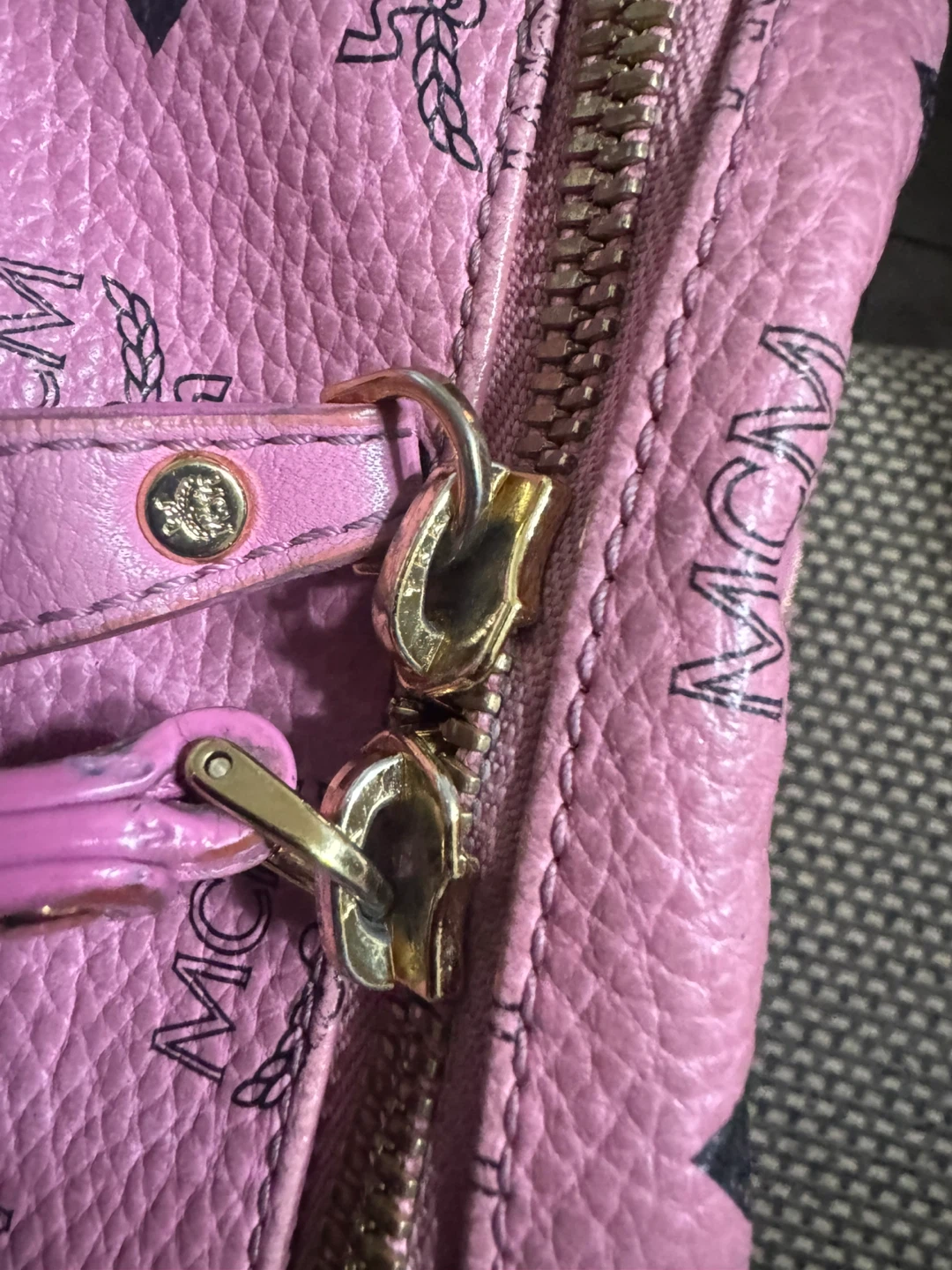 MCM Pink Visetos Backpack - photo 2