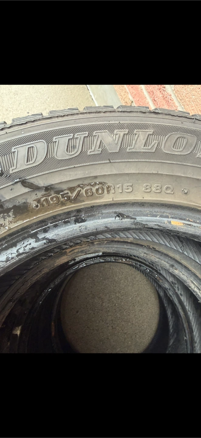 Dunlop Winter Tires - 195/60 R15 88Q - All 4 Tires Included - photo 4