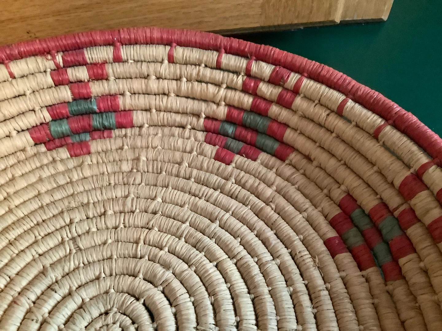 Vt Hand Crafted Woven Navajo Inspired Basket 🐞 - photo 2