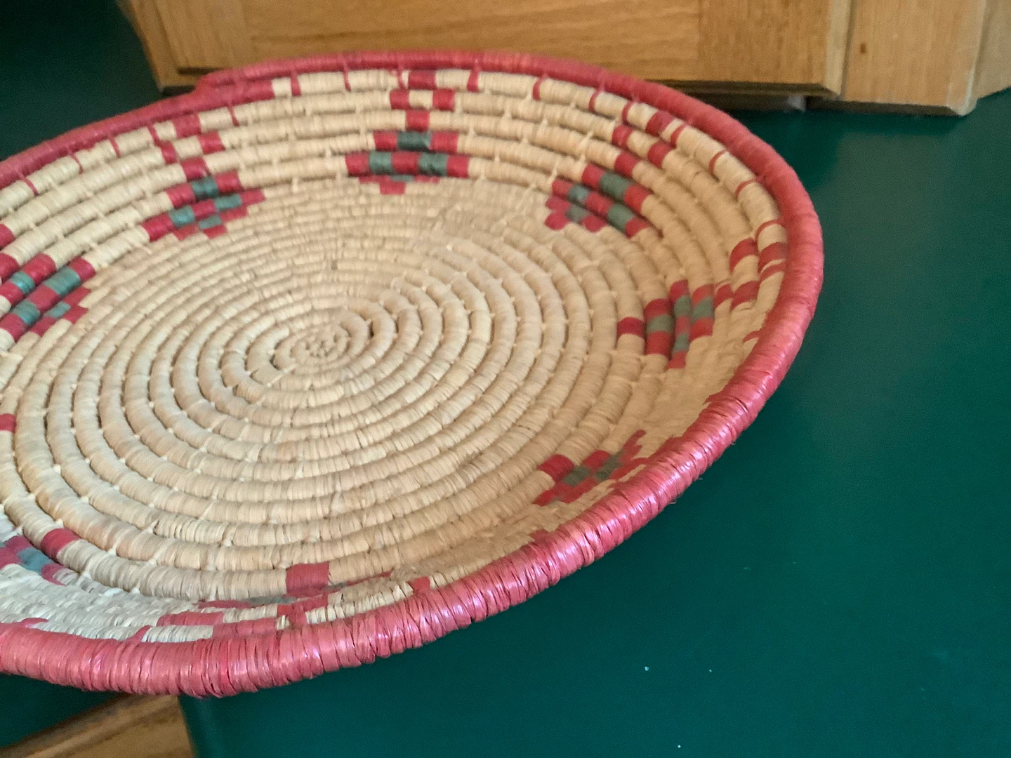 Vt Hand Crafted Woven Navajo Inspired Basket 🐞 - photo 4
