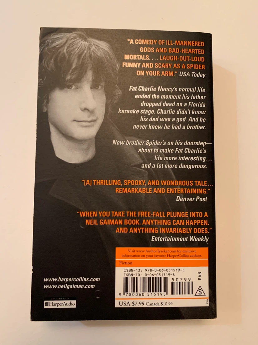 Anansi Boys Novel by Neil Gaiman - photo 2