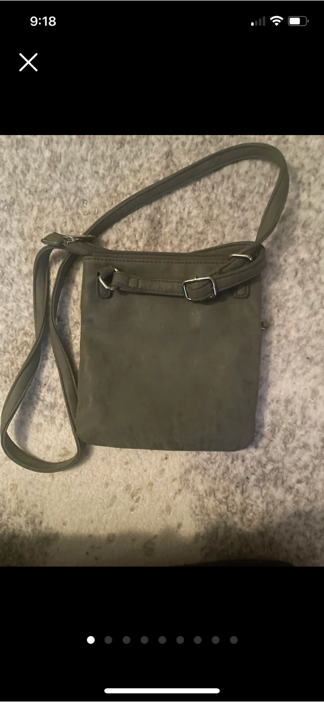 Olive Green Crossbody Purse with Tassel - photo 2