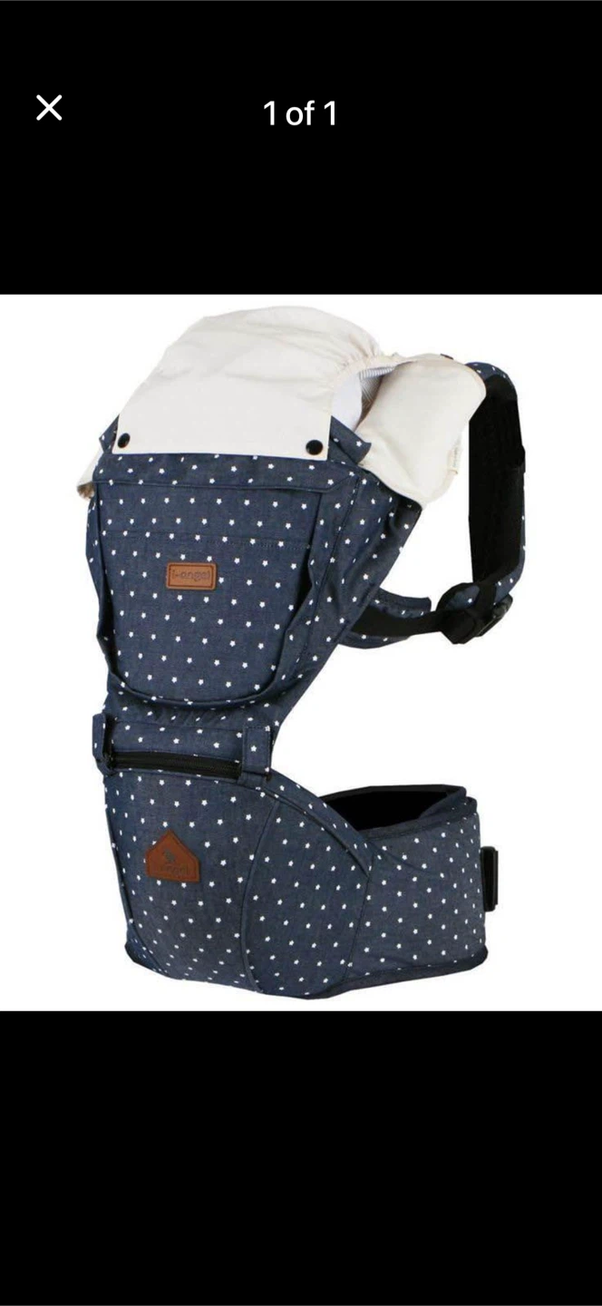 I-Angel Baby Carrier - Navy with White Stars