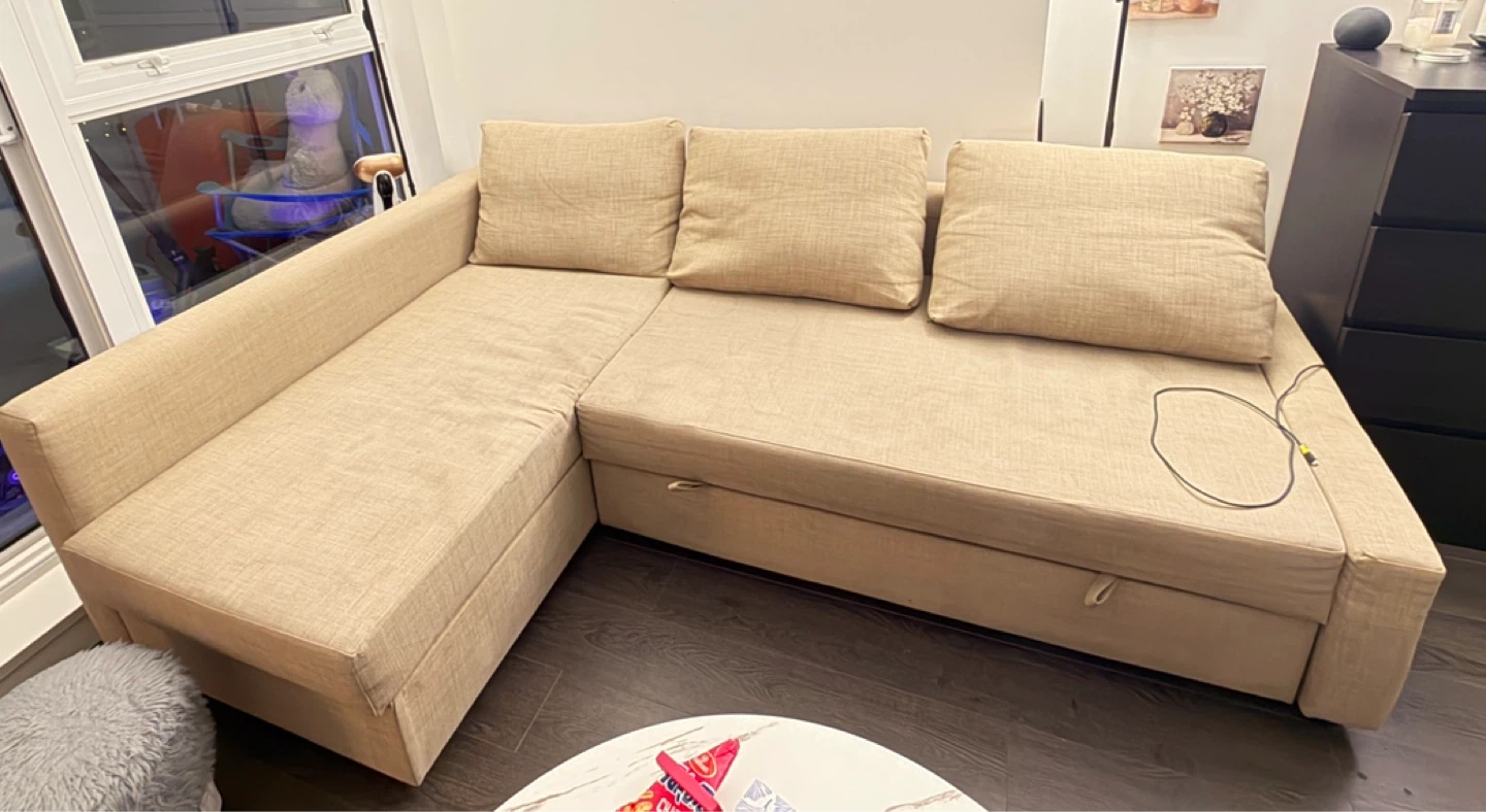 Beige Sectional Sofa Couch