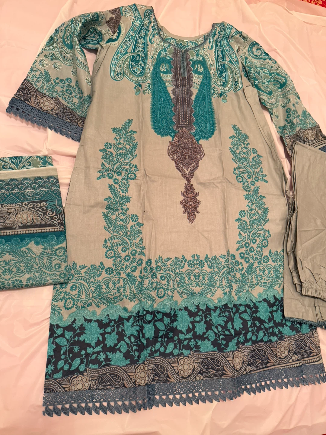 Women's 3-Piece Printed Kurti Set brand new large &XL - photo 5