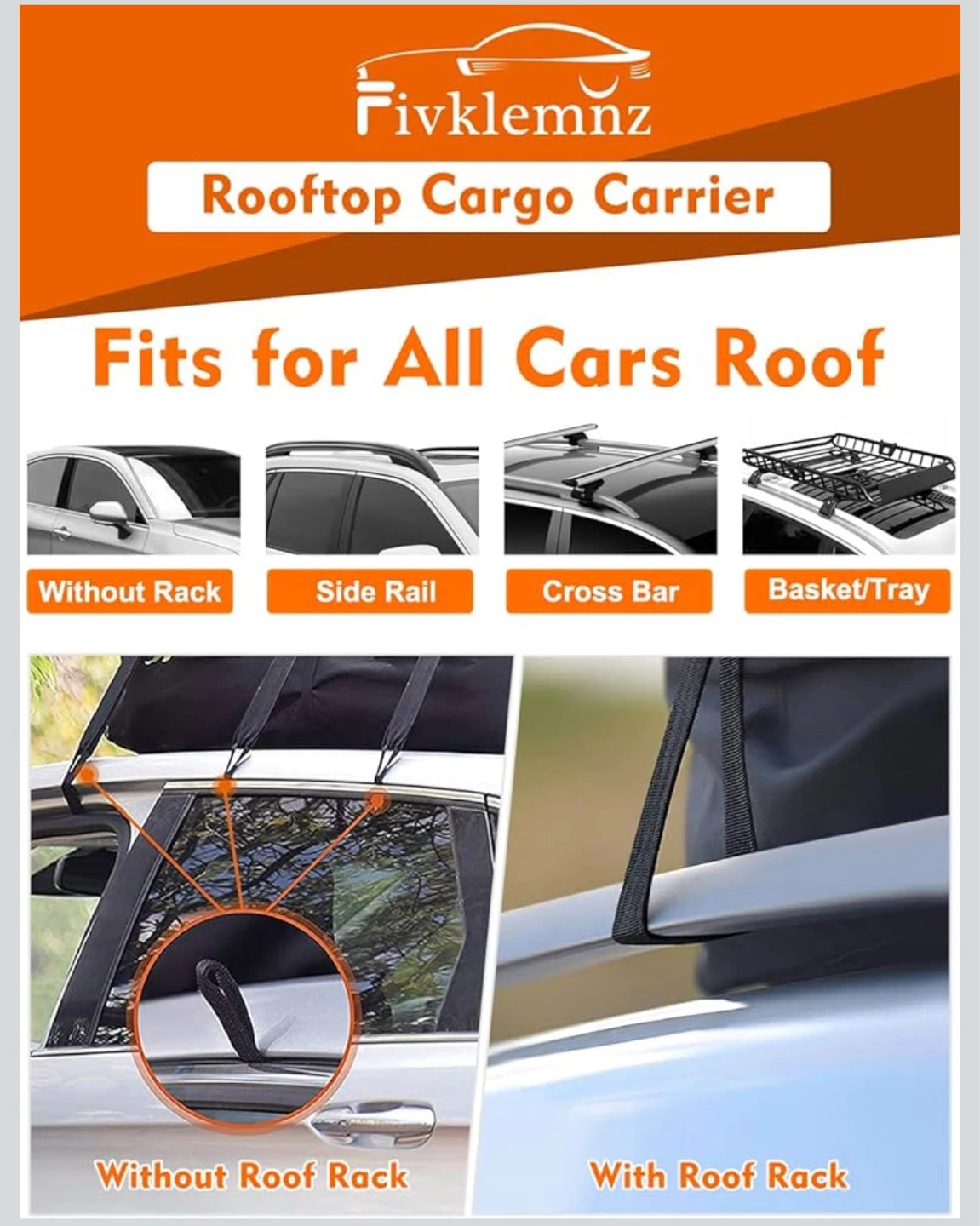 Fivklemny Rooftop Cargo Carrier - 21 Cubic Feet - photo 3