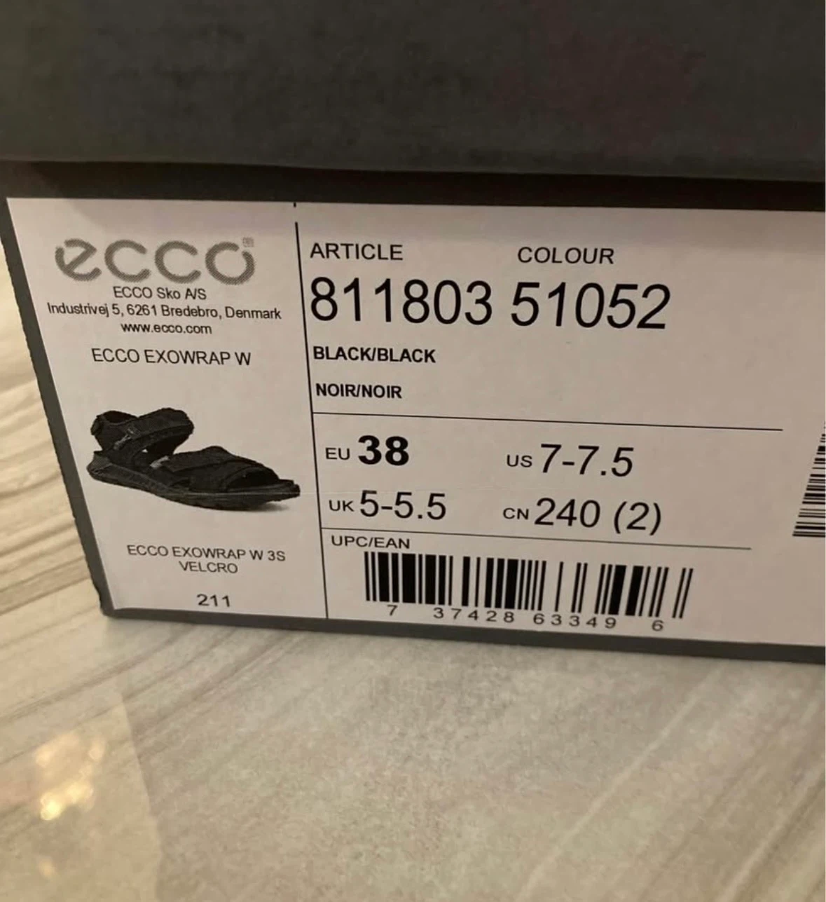 ECCO EXOWRAP W Black Sandals - photo 5