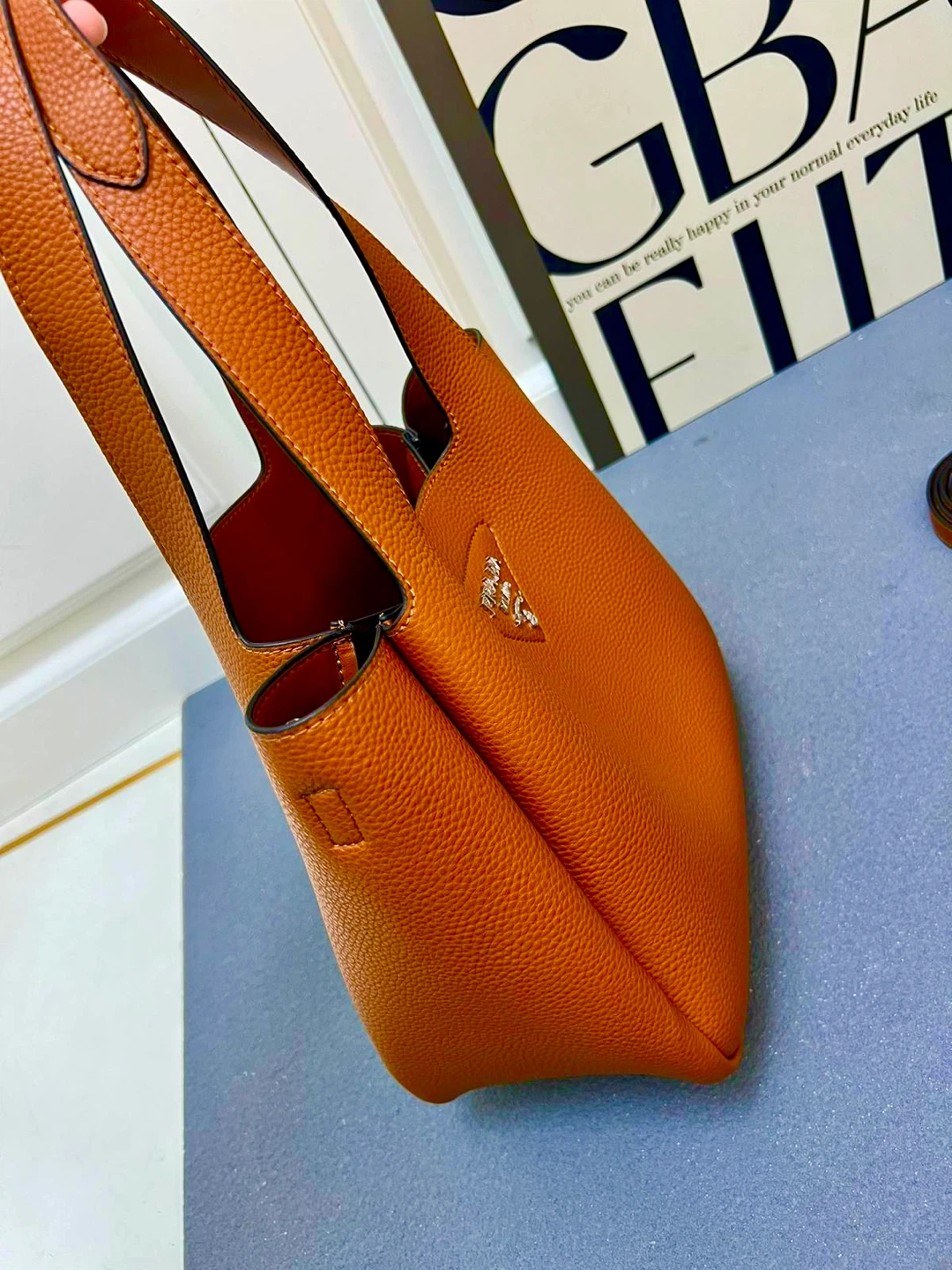 Prada Tote Bag - Orange Leather - photo 2