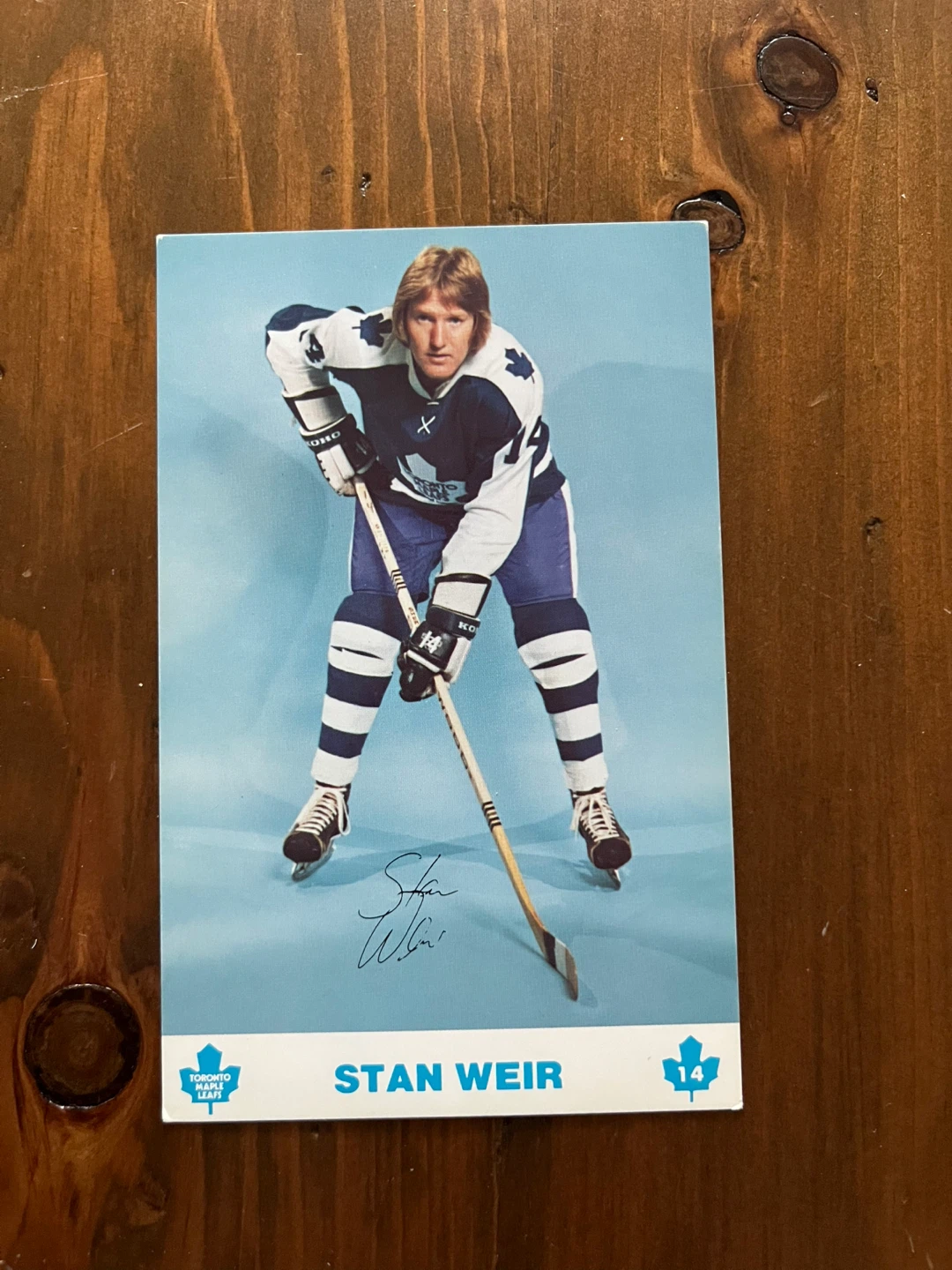 Stan Weir Postcard Photo