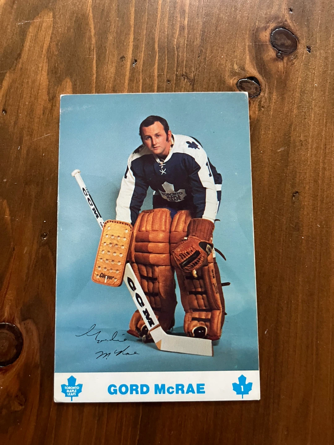Gord McRae Postcard Photo
