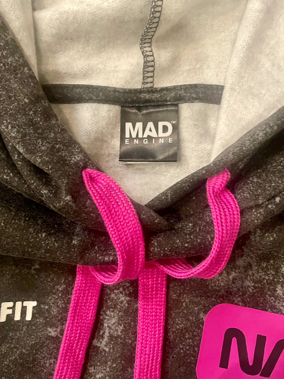 Pink & Grey  Hoodie