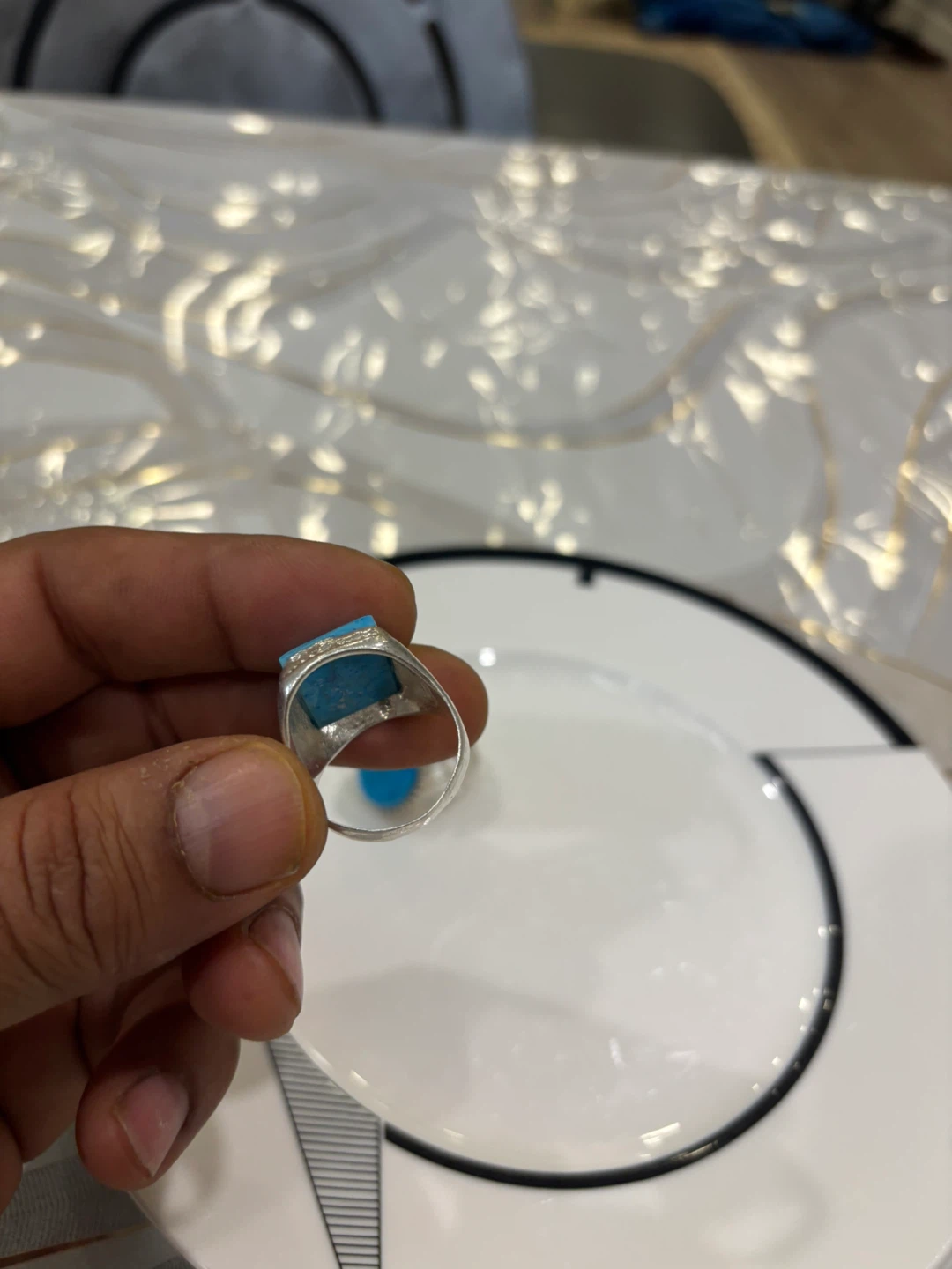 Turquoise Gemstone Rings (Set of 2) - photo 4
