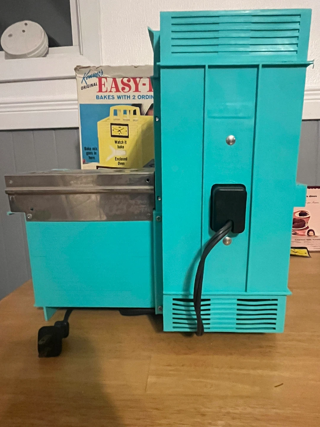 Vtg 1960’s Kenner Easy-Bake Oven Turqoise Green Working W/Box - photo 4