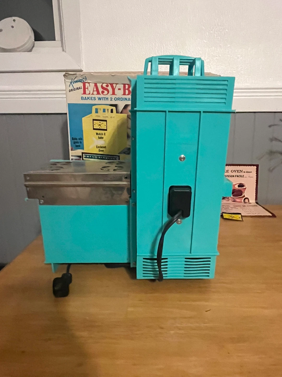 Vtg 1960’s Kenner Easy-Bake Oven Turqoise Green Working W/Box - photo 5