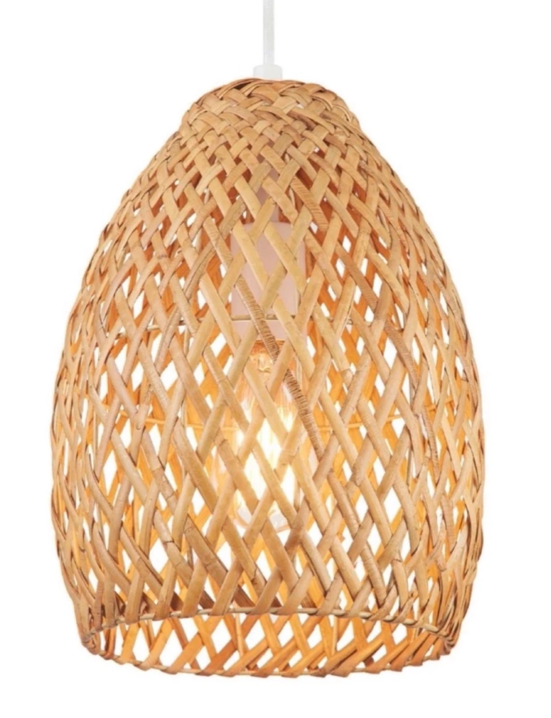 2 brand new rattan light fixtures - photo 2