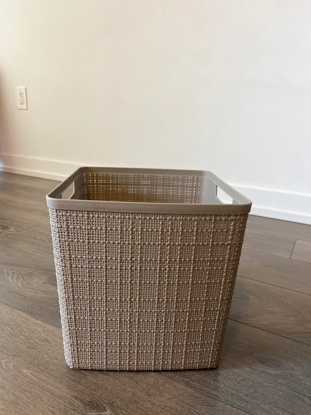 Tan Woven Storage Basket