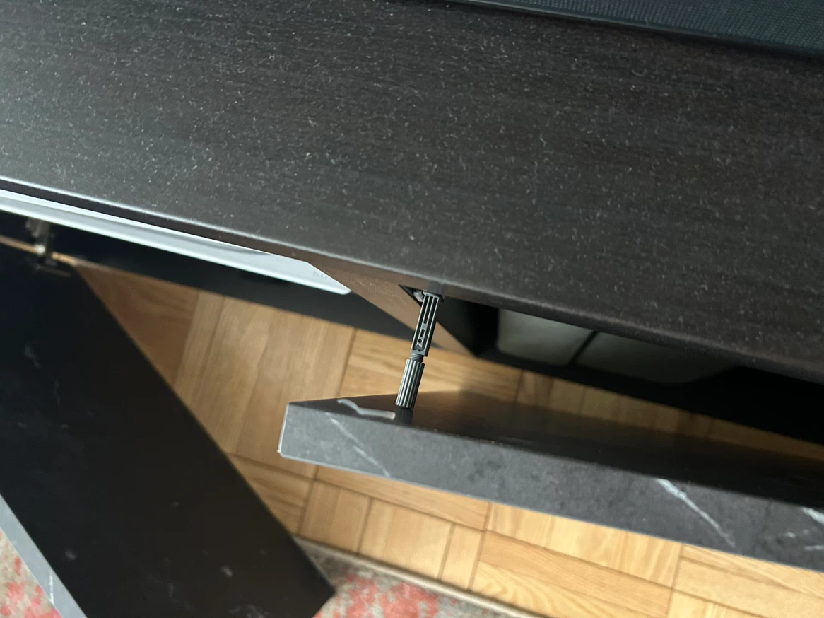 Black Marble Effect TV Stand / Media Console - photo 4