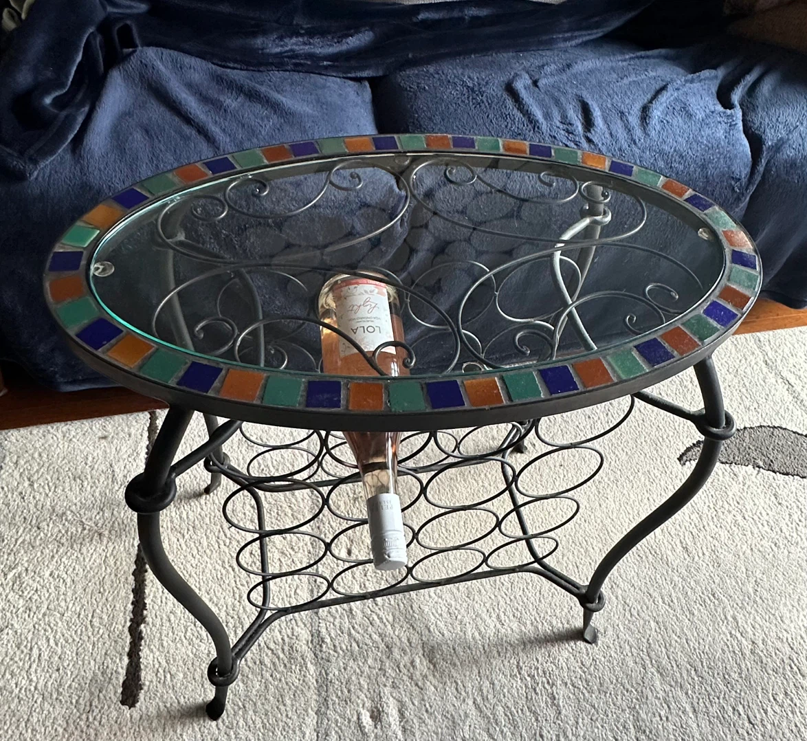 Wine Rack Side Table