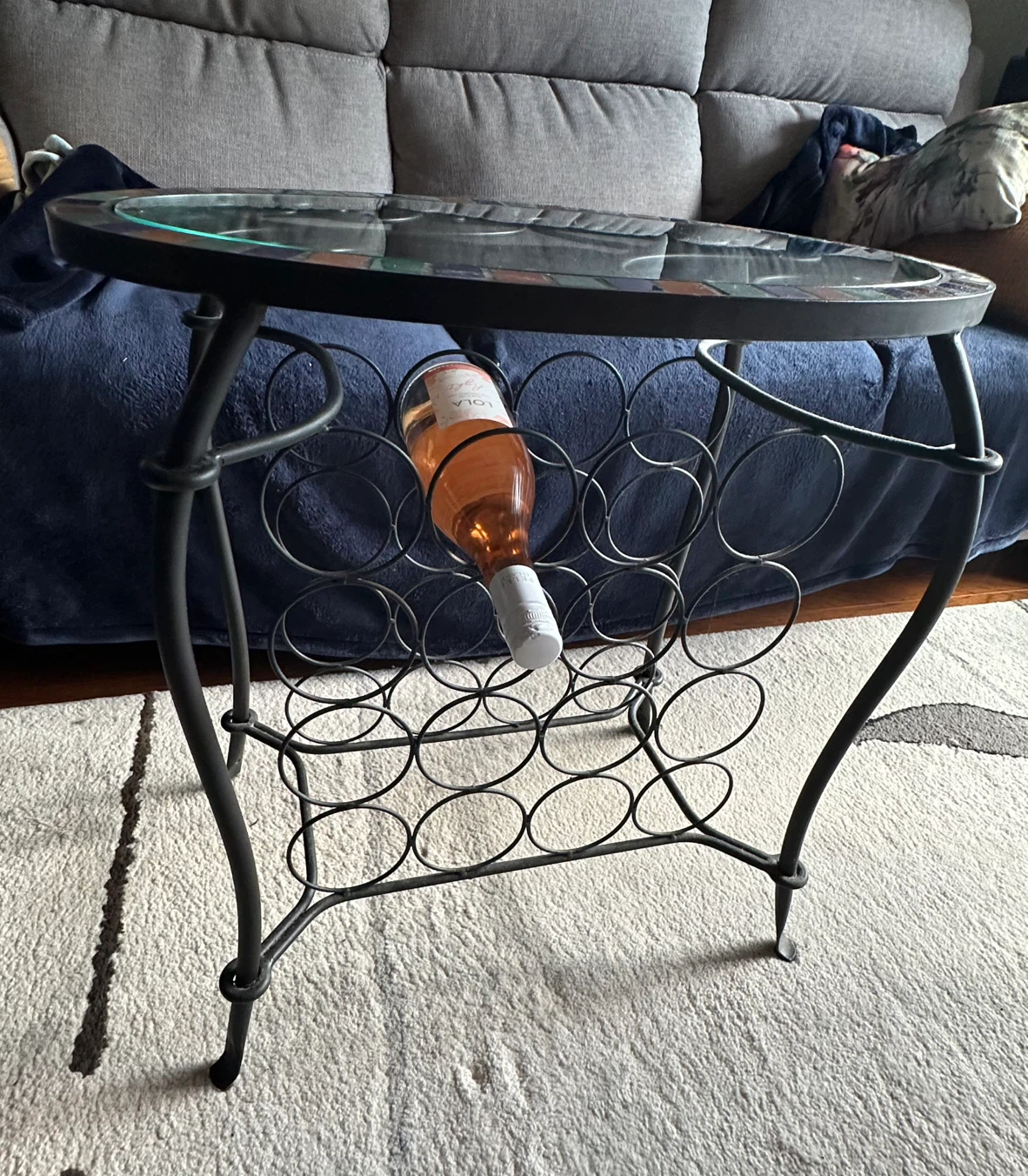 Wine Rack Side Table - photo 3