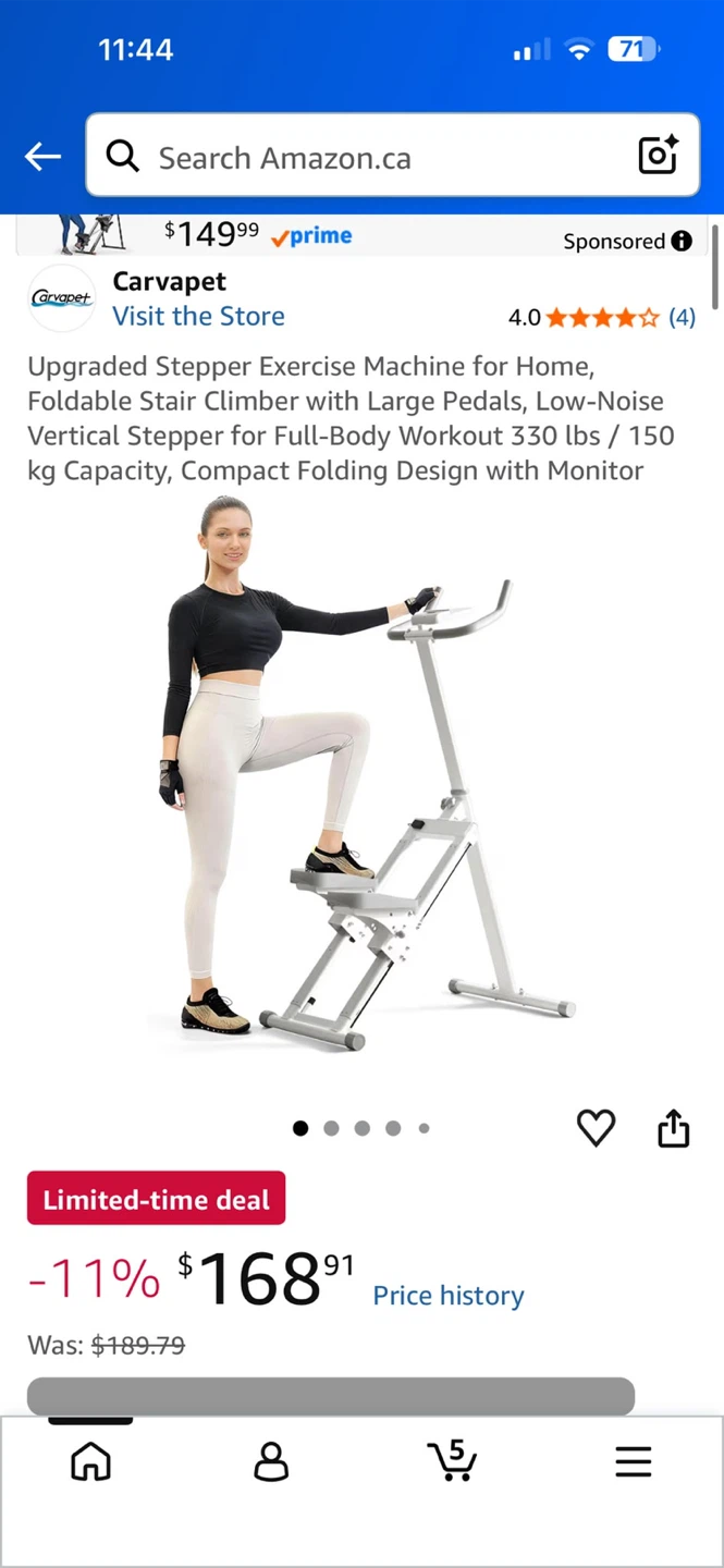 Carvapet Upgraded Stepper Exercise Machine