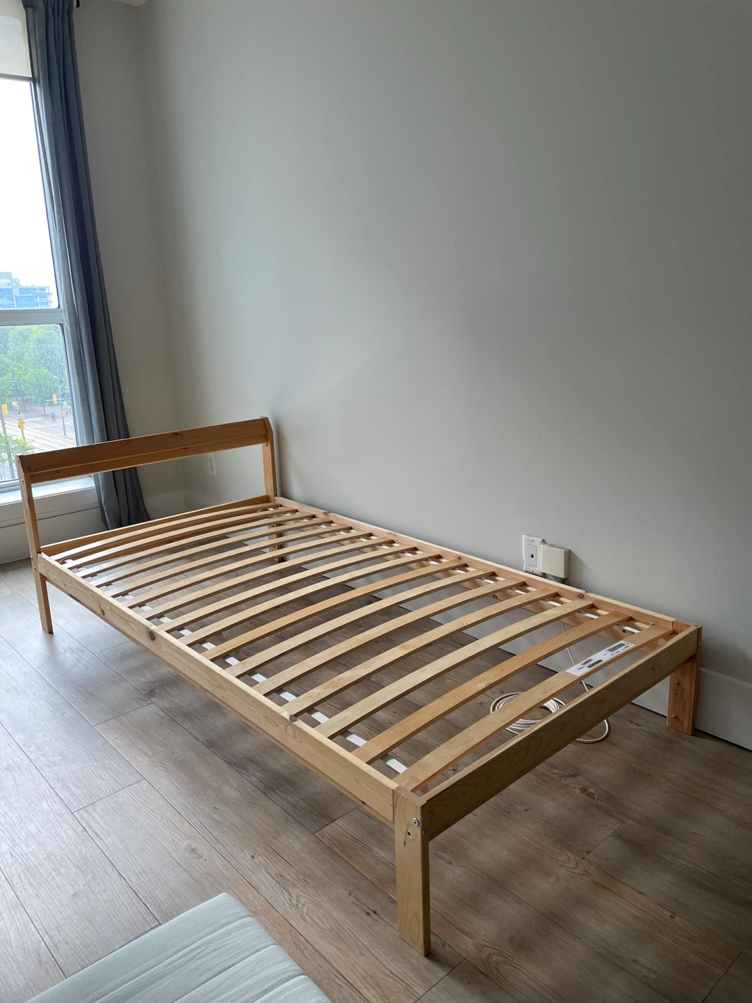 IKEA Neiden (Twin) Wooden Bed Frame with Mattress Slats - photo 2