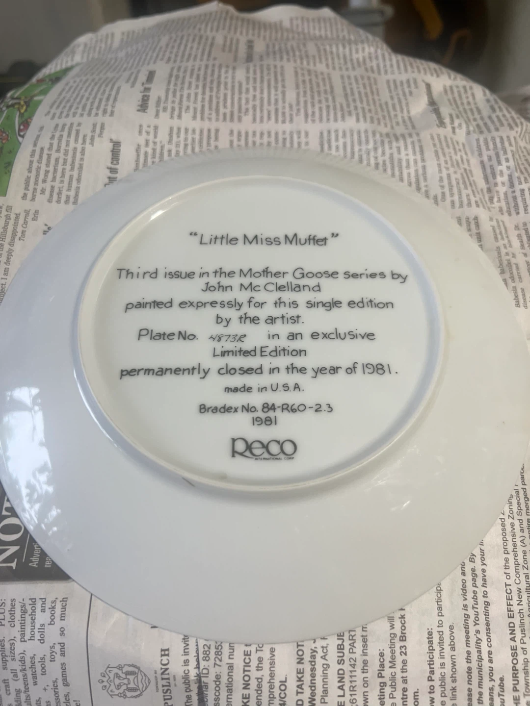 Reco Mother Goose Series Collector Plates (Lot of 3) - photo 2