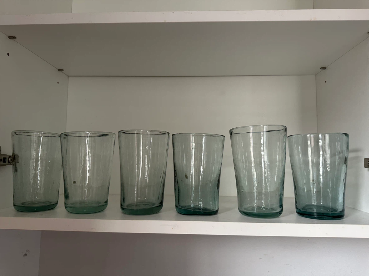 Set of 6 Recycled Glass Tumblers