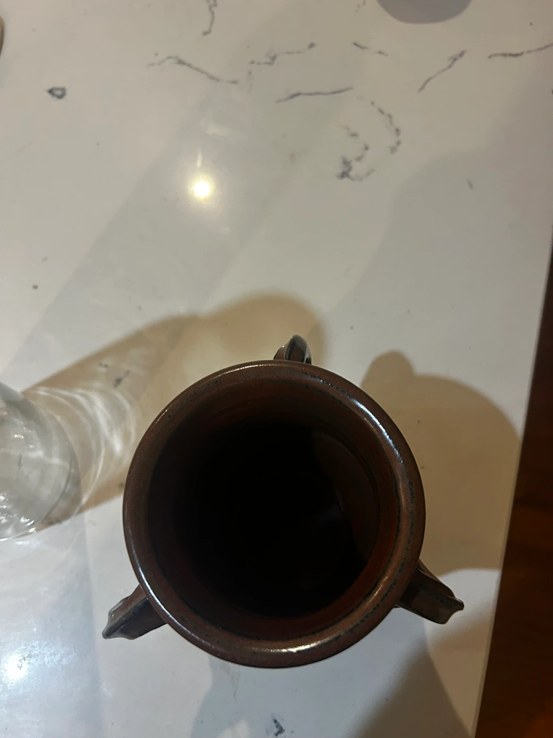 Handmade Ceramic pass cup with Handles - photo 2