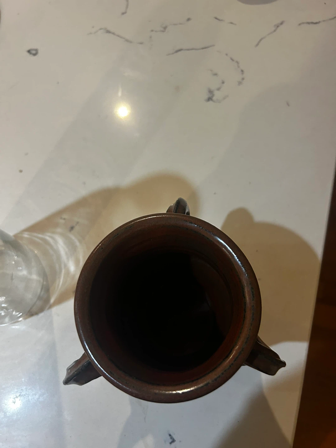 Handmade Ceramic pass cup with Handles - photo 3
