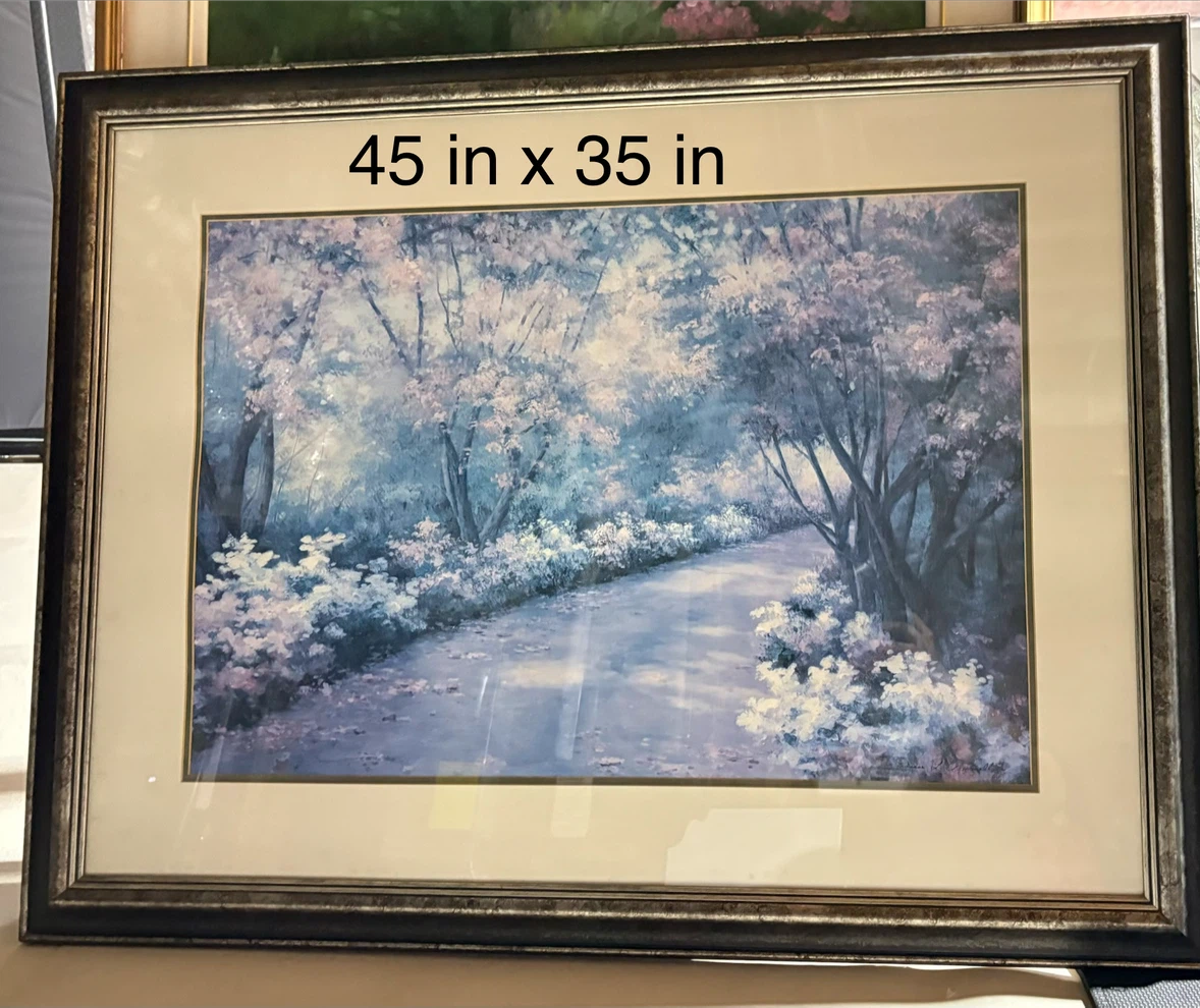 Framed Landscape Art Print 45" x 35"  inches