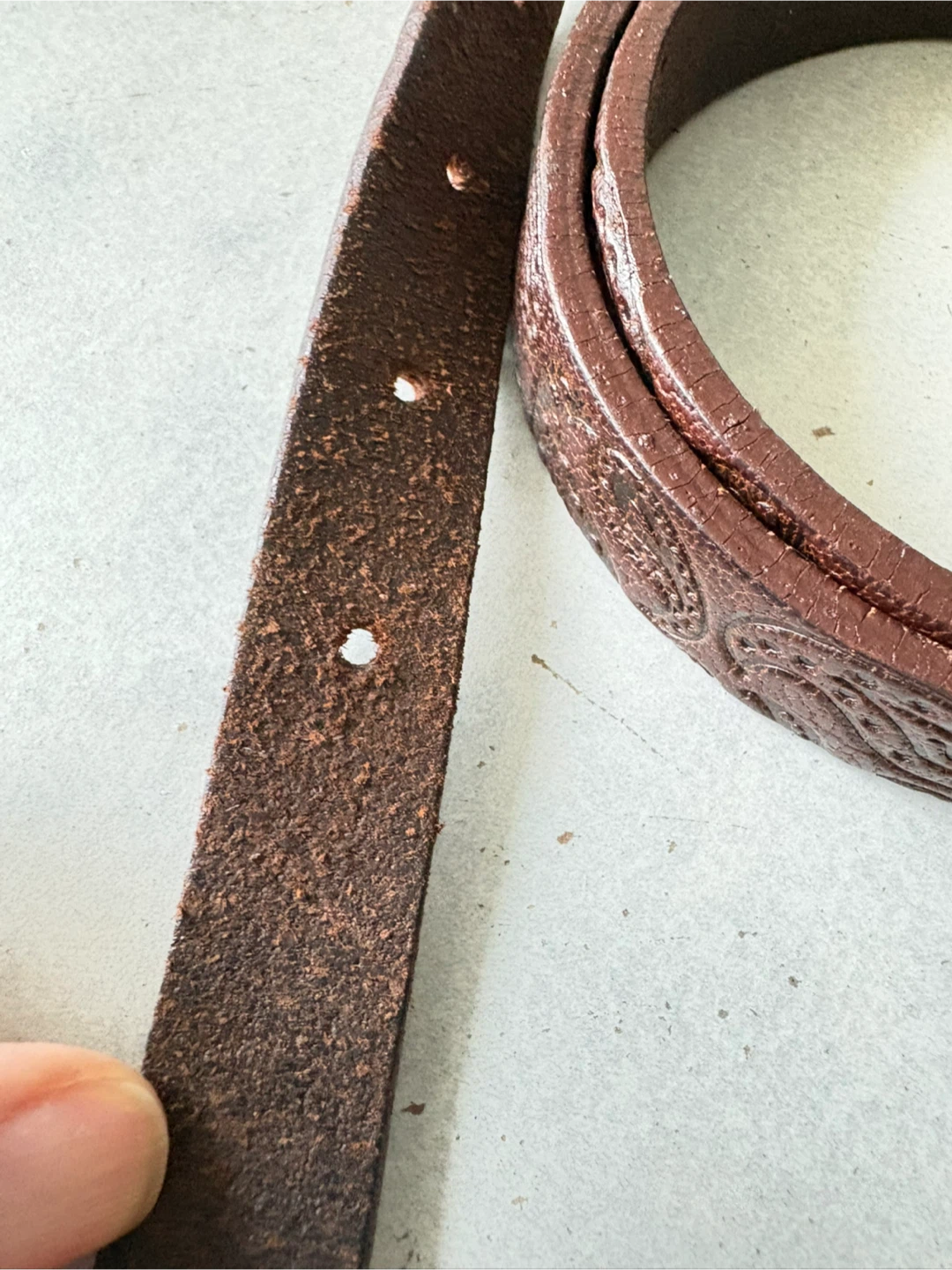 Brown  Genuine Leather Belt - photo 2