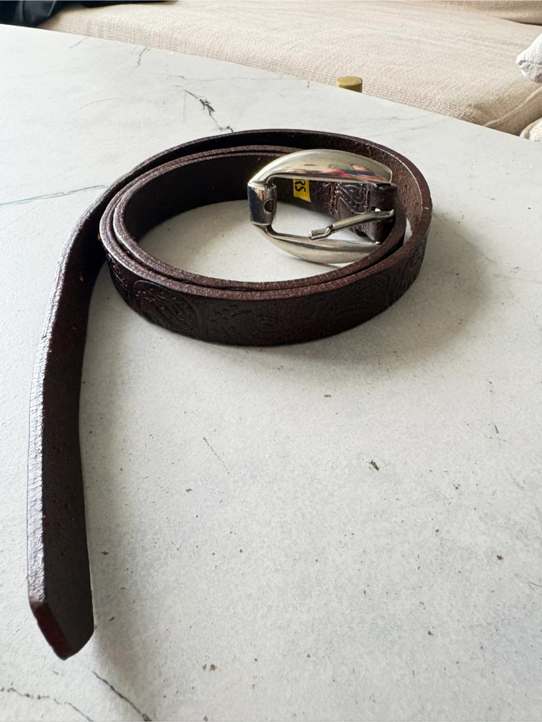 Brown  Genuine Leather Belt - photo 5
