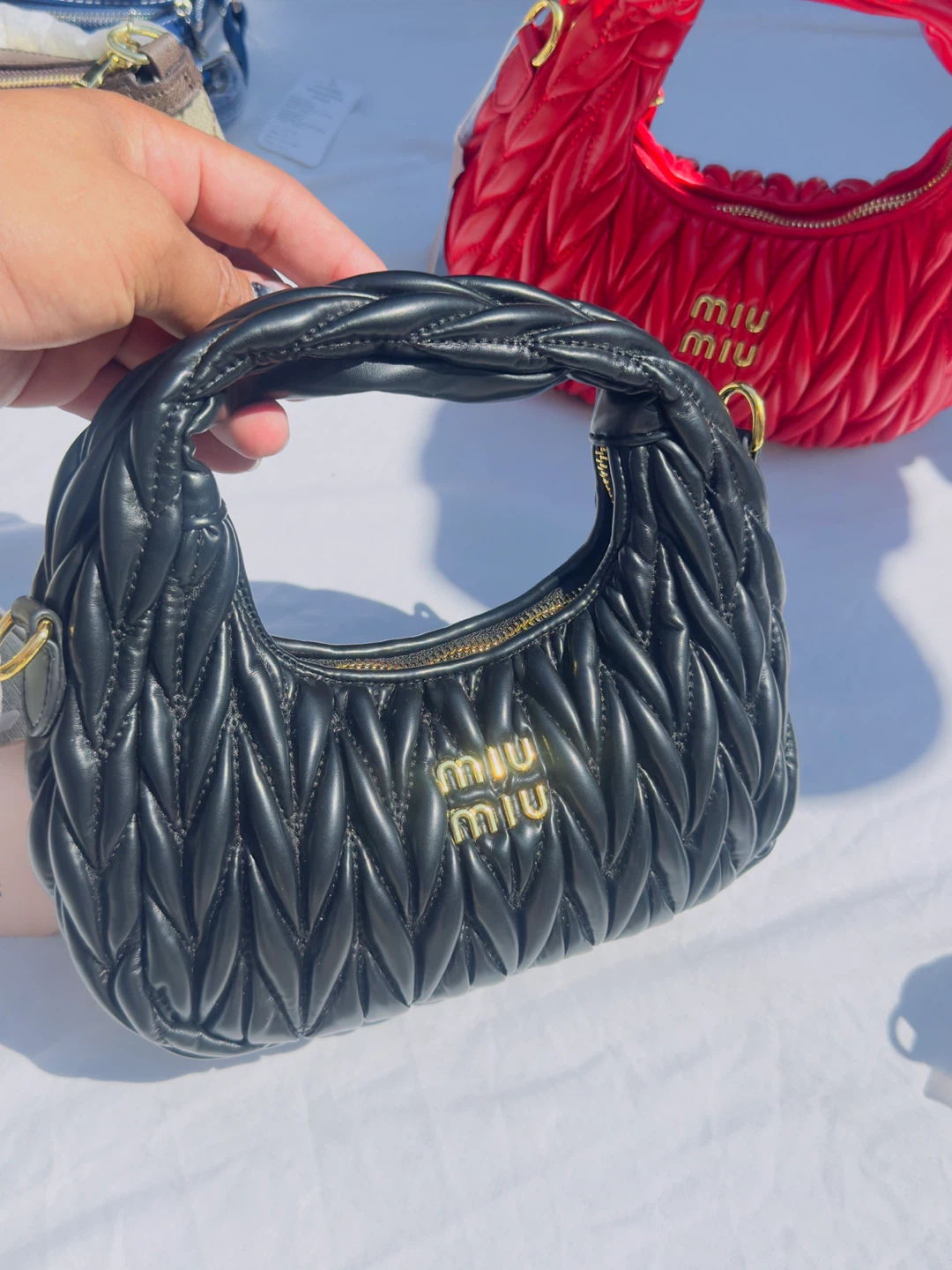 Miu Miu Black Matelasse Shoulder Bag - photo 2