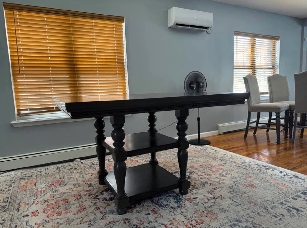 Black Dining Table with Shelving - photo 3