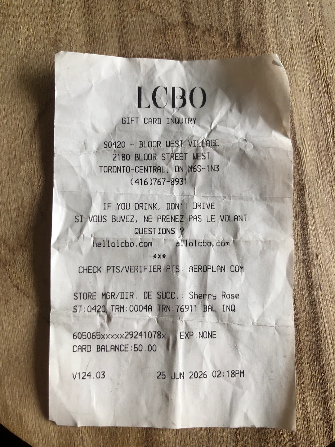 LCBO gift card - photo 2