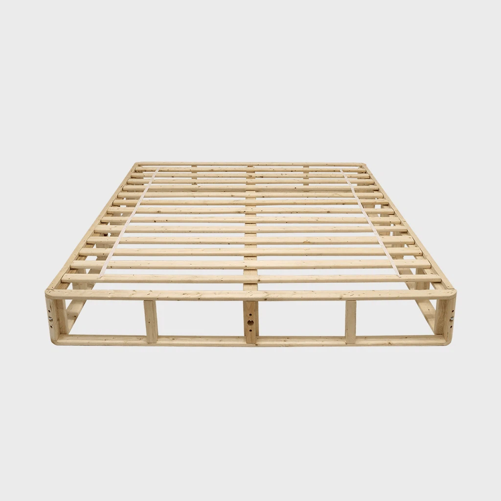 Solid wood king size bed foundation