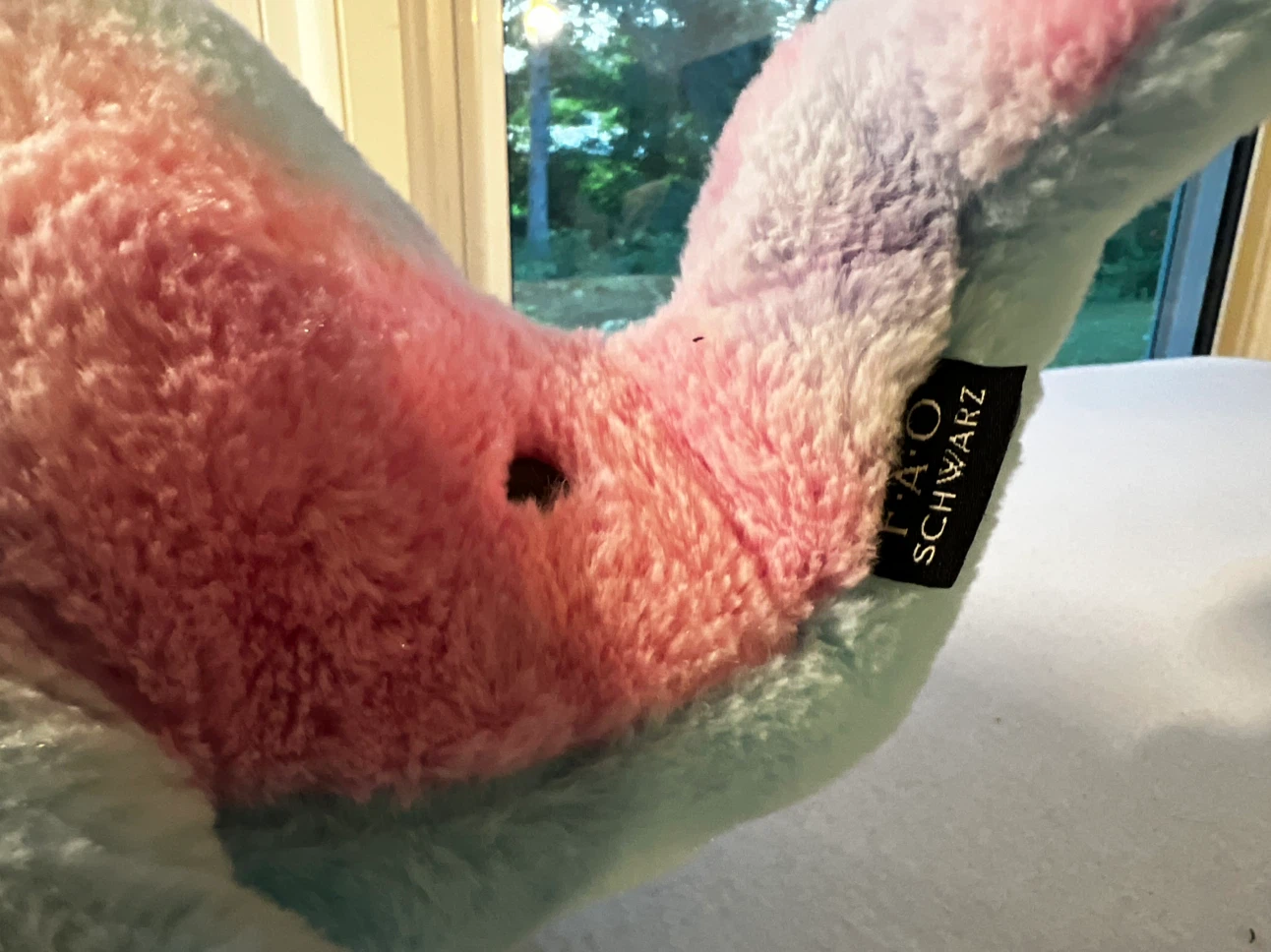 FAO Schwarz Rainbow Narwhal Glow Brights Plush Toy - photo 4