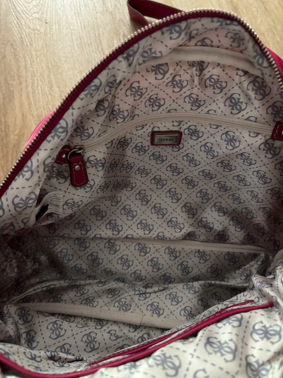 Guess Pink Nylon Satchel Bag with Shoulder Strap - photo 5
