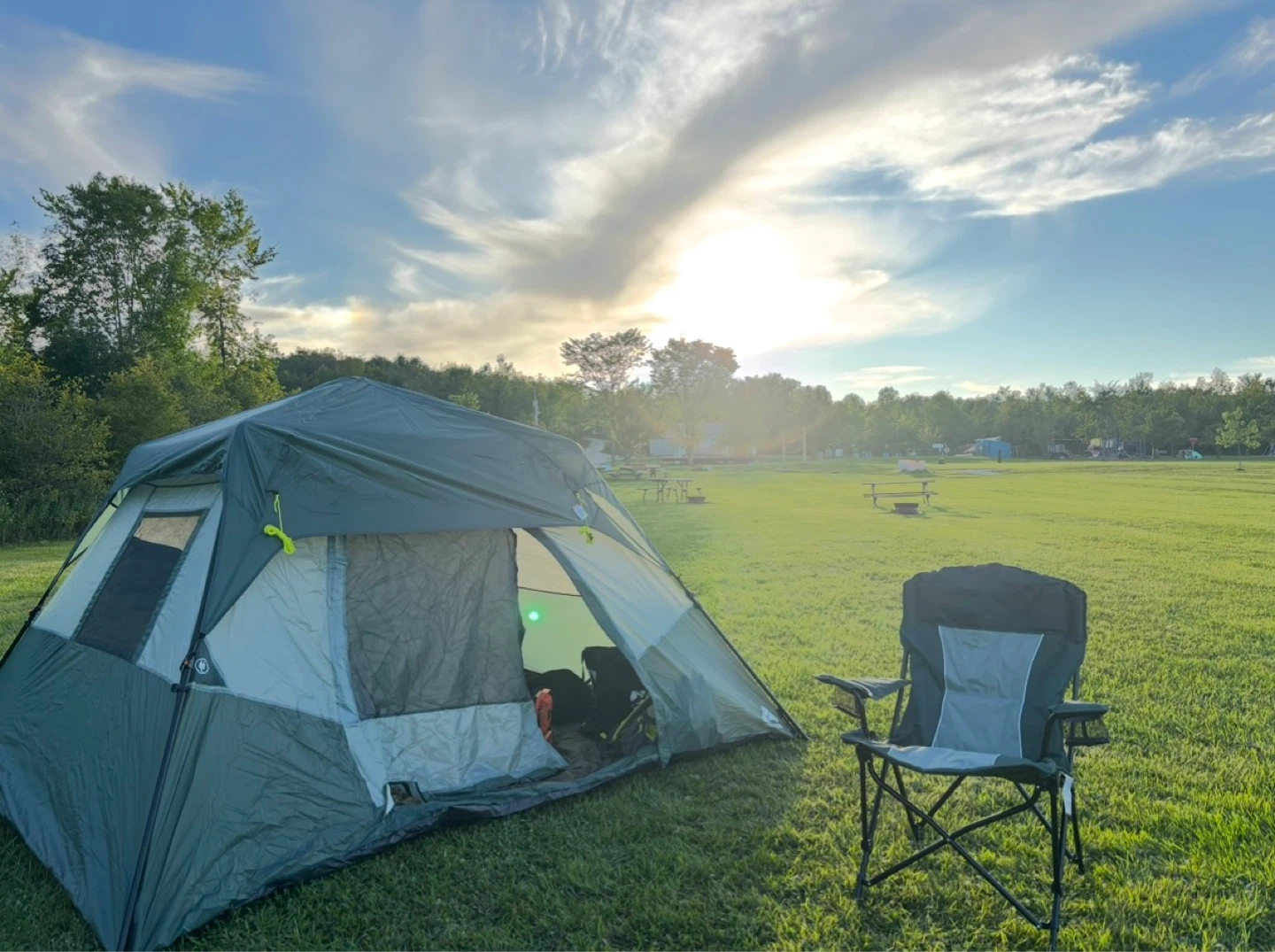 Camping Tent with chair