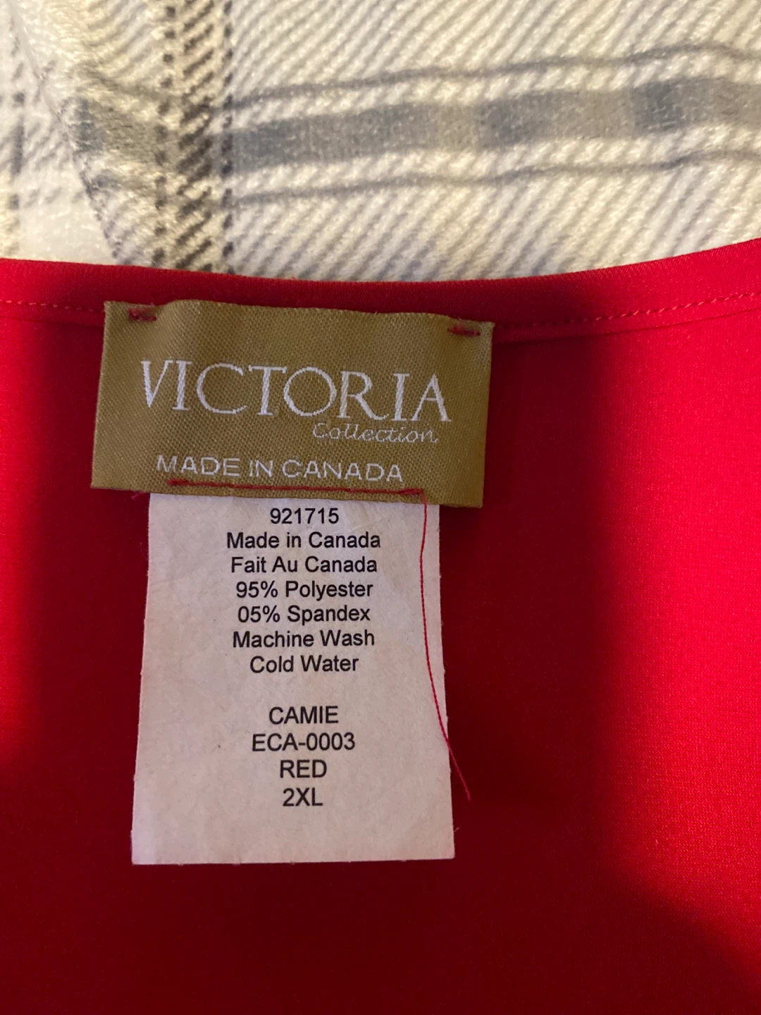 Womens Red Sleeveless Top Size 2XL - photo 2