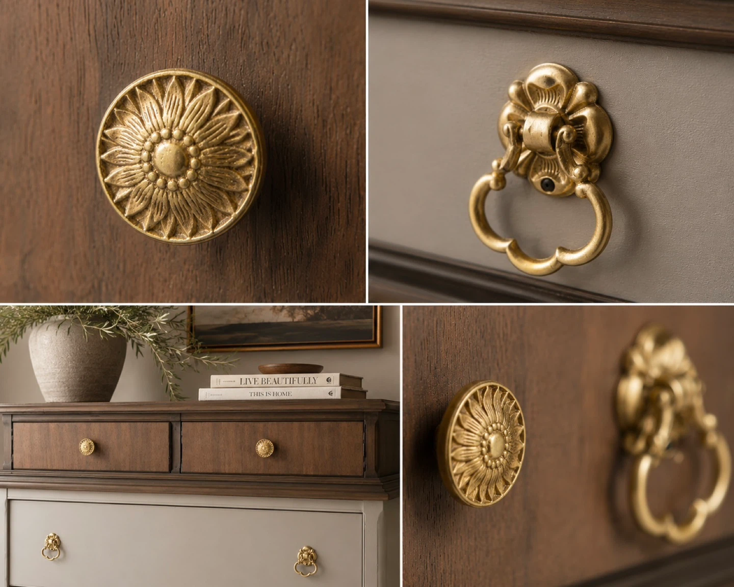 Walnut Tall Boy Dresser | Modern Organic Refinished - photo 5