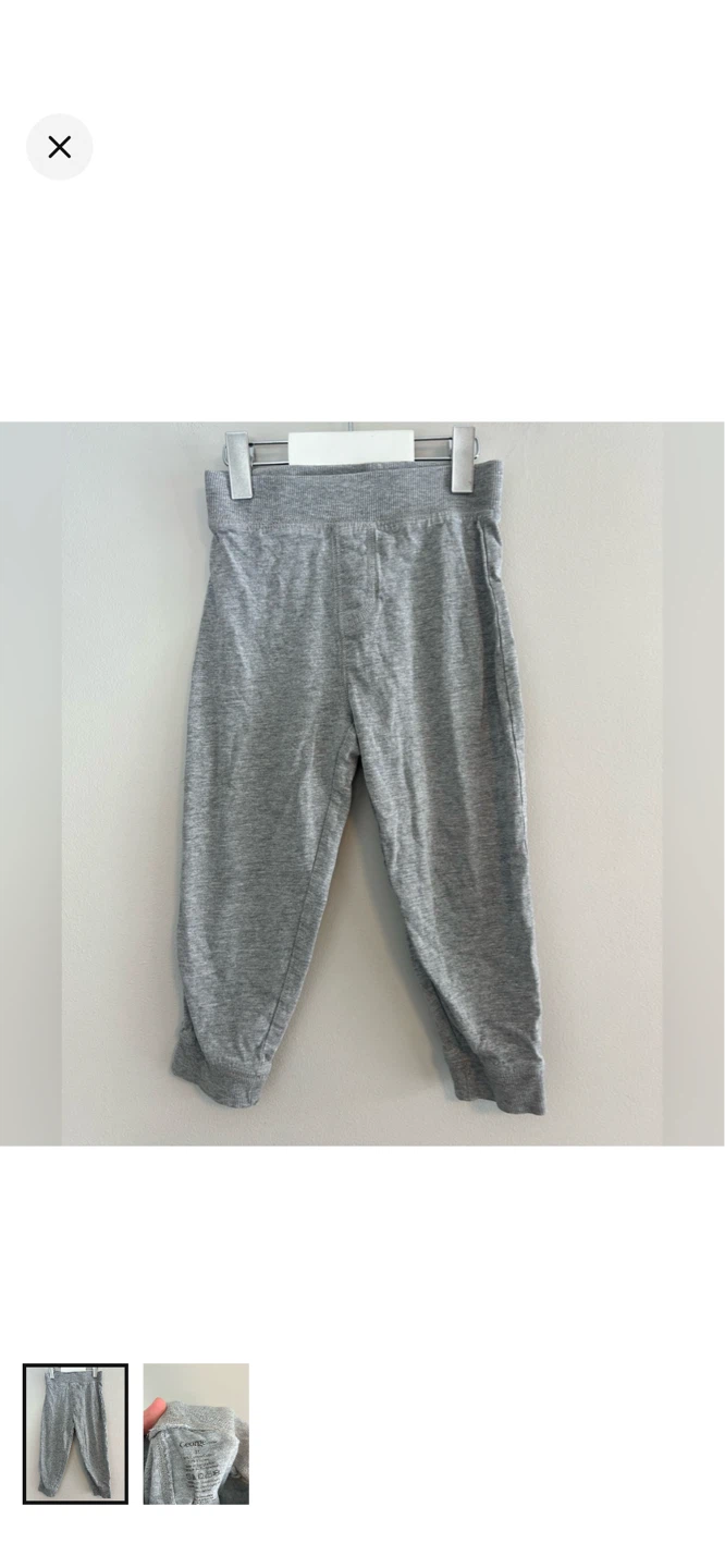 George 3T Grey Cotton Blend Pants
