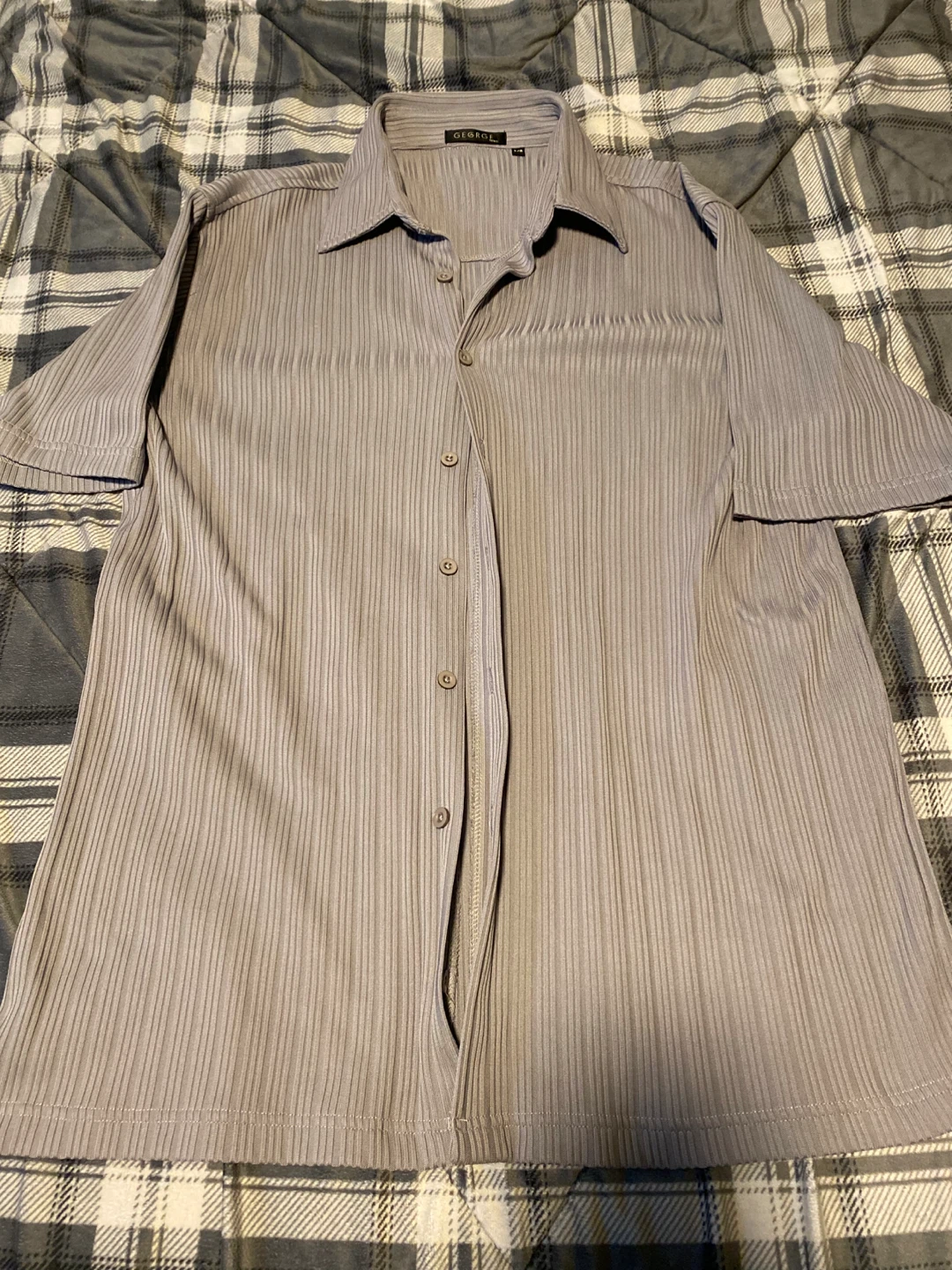 Mens George Button-Up Shirt Size Large
