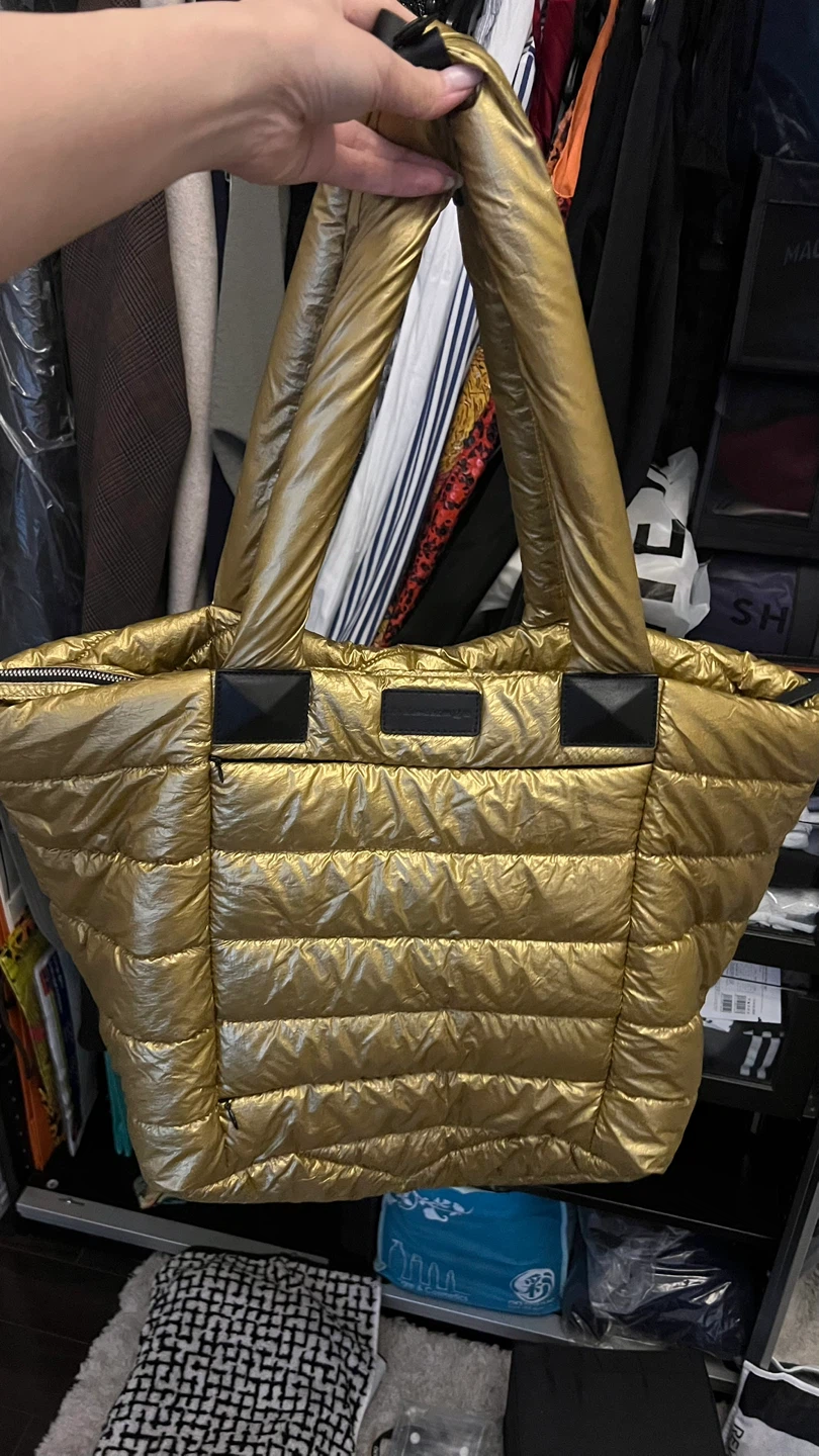 Mackage Rox Puffer Tote - Gold