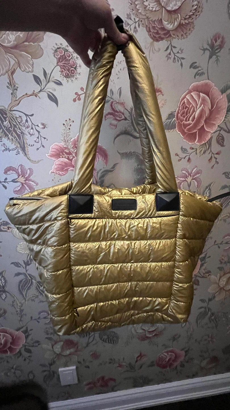 Mackage Rox Puffer Tote - Gold - photo 2