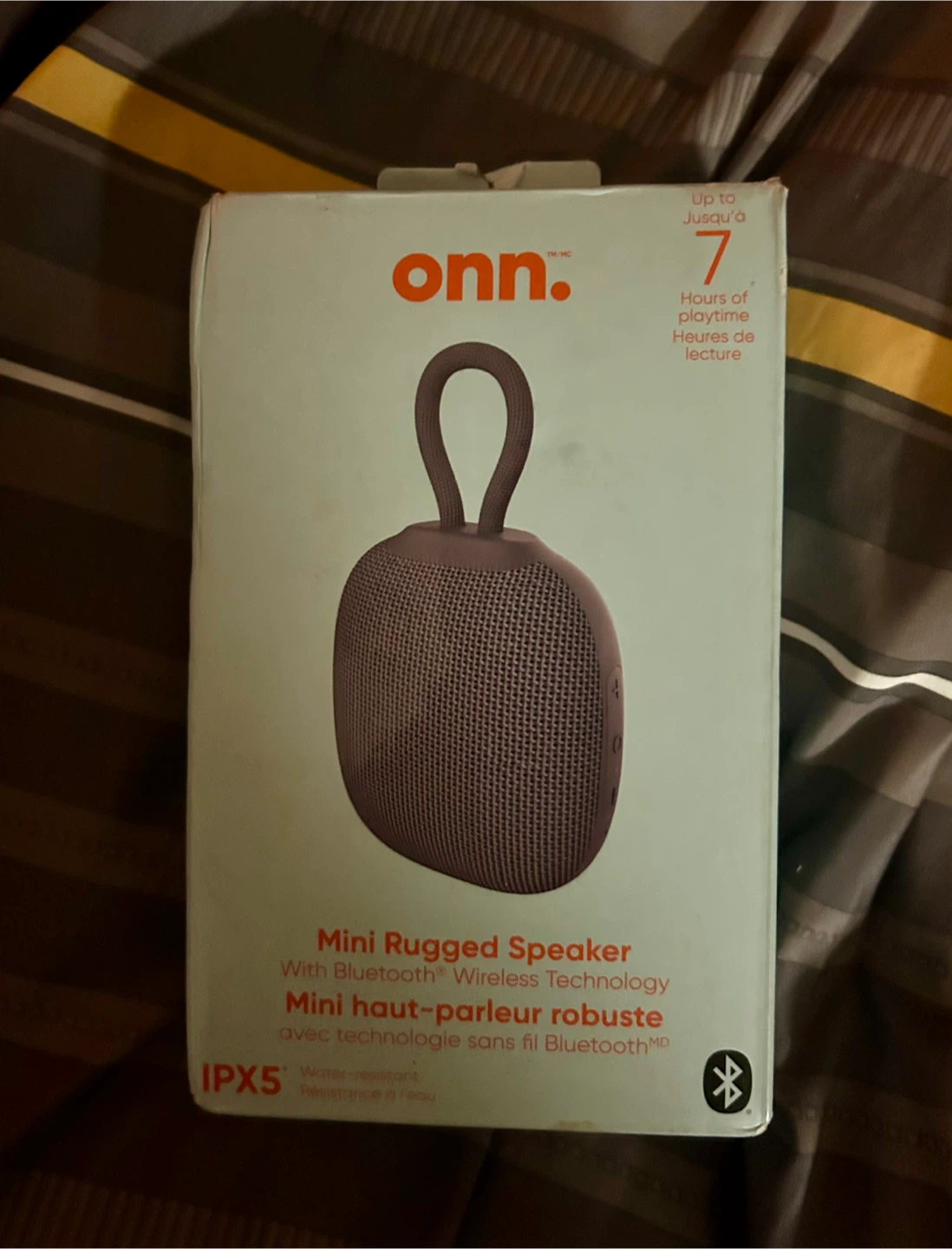 New onn. Mini Rugged Bluetooth Speaker